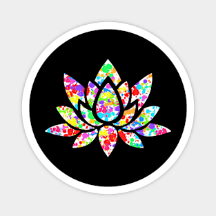 Splash Lotus Flower Magnet